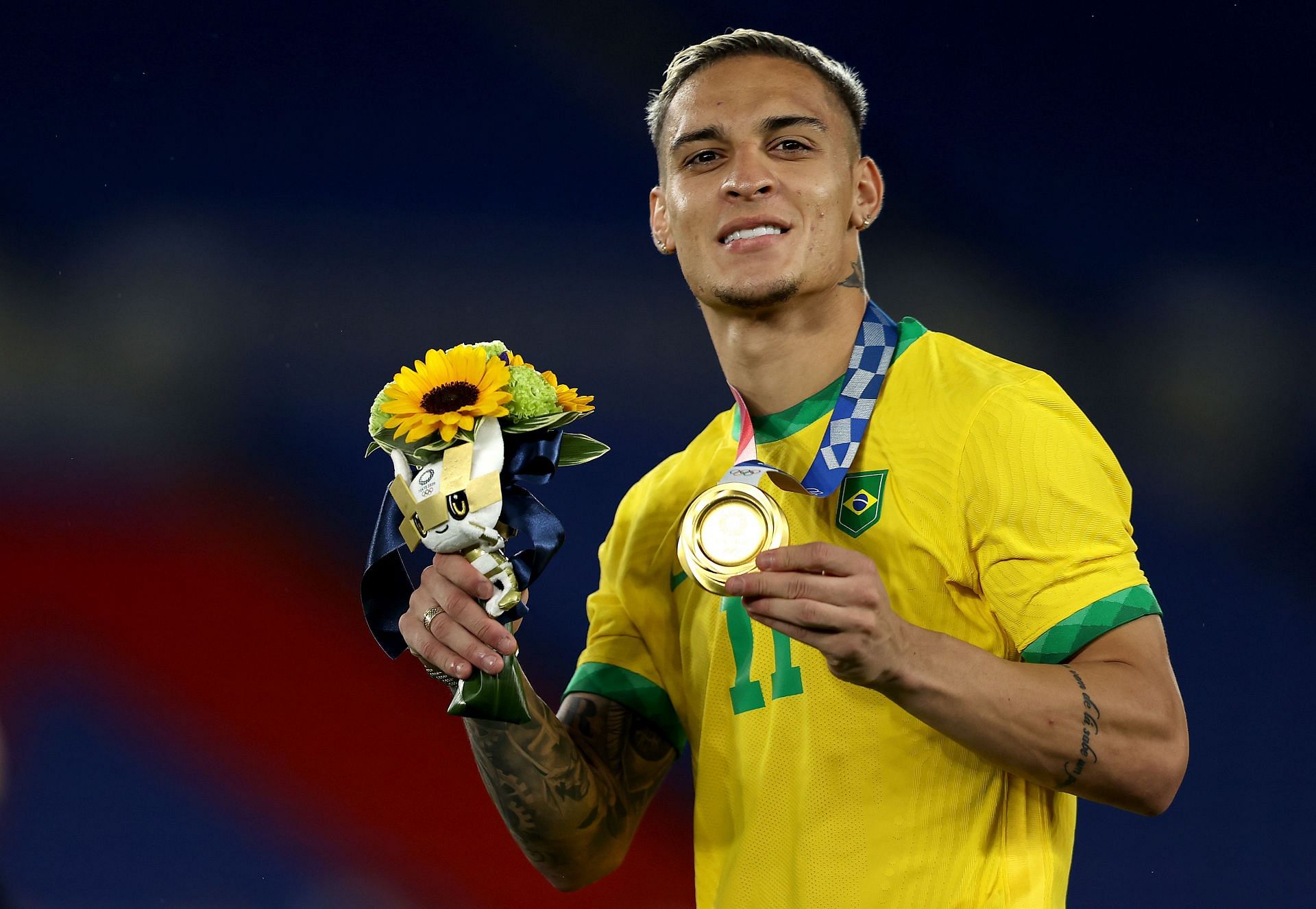 Antony won gold at the Tokyo Olympics with Brazil